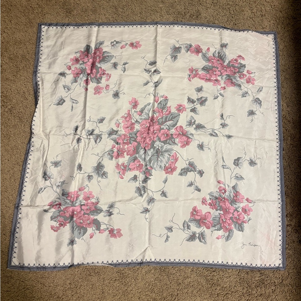 Jim Thompson floral silk scarf